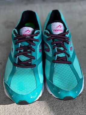 Newton Lady Isaac S W011421 Women’s Size 9.5 Teal Pink Stability Running Shoes